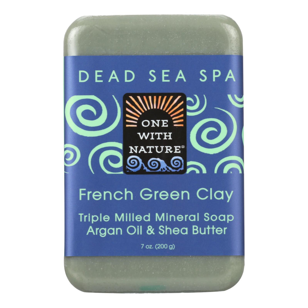 One With Nature - Bar Soap French Green Clay - 1 Each 1-7 Oz - Maras Green